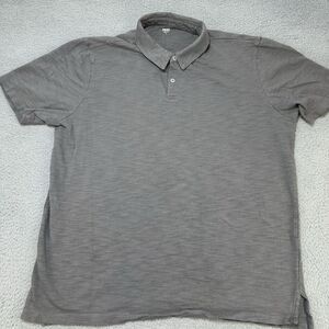 Paige Shelton Polo‎ Shirt Men's Large Heather Gray Active wear Lightweight Soft